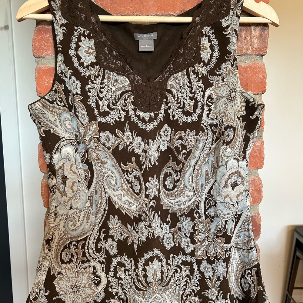 Silk Lace Trim Top